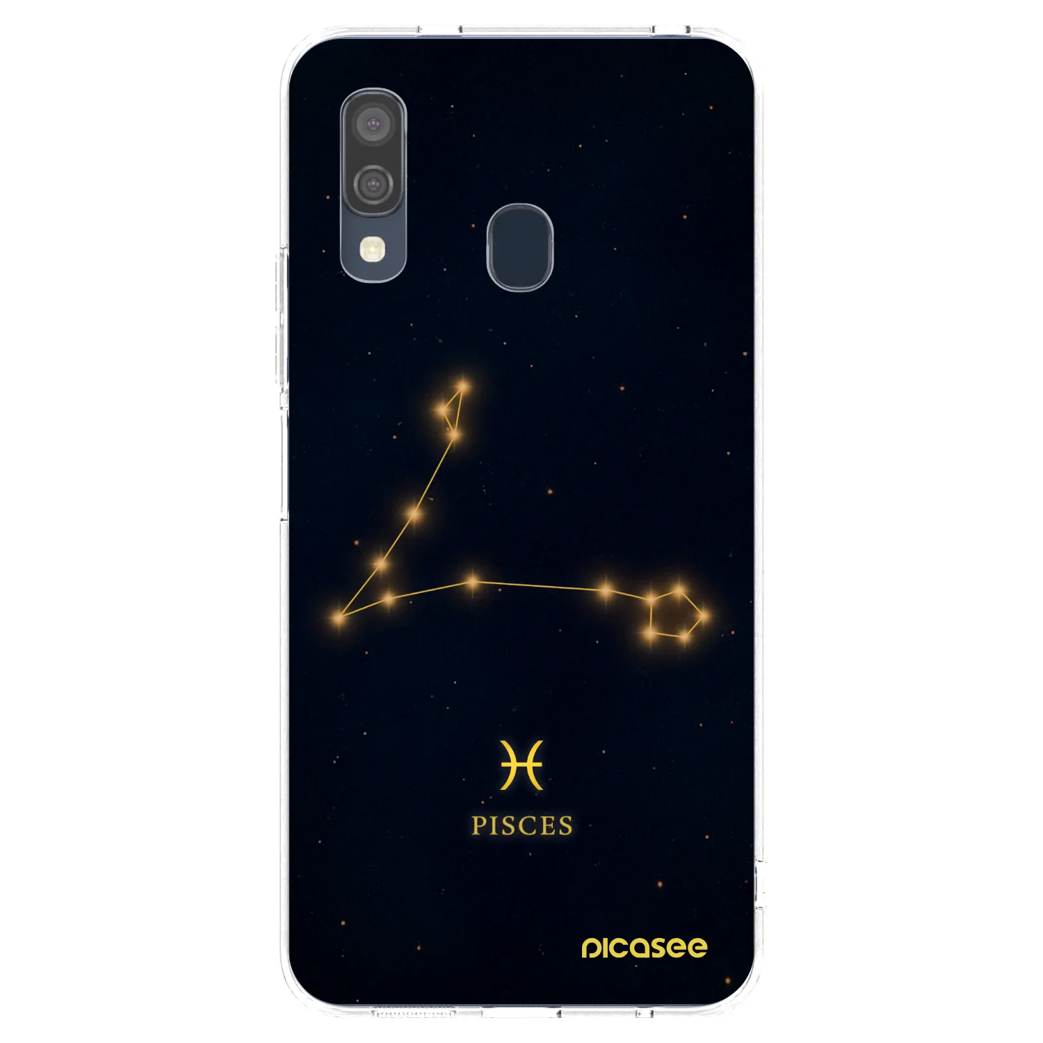 Picasee silikonowe przeźroczyste etui na Samsung Galaxy A40 A405F - PISCES