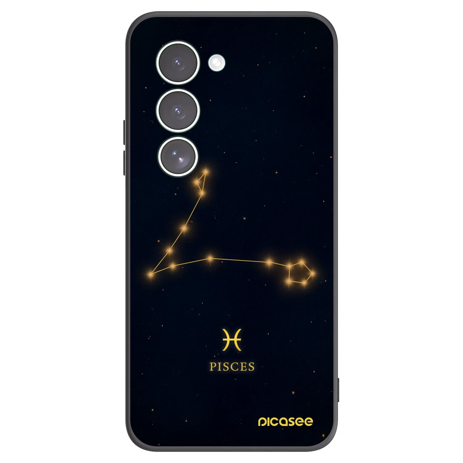Picasee silikonowe czarne etui na Xiaomi Redmi 15 5G - PISCES