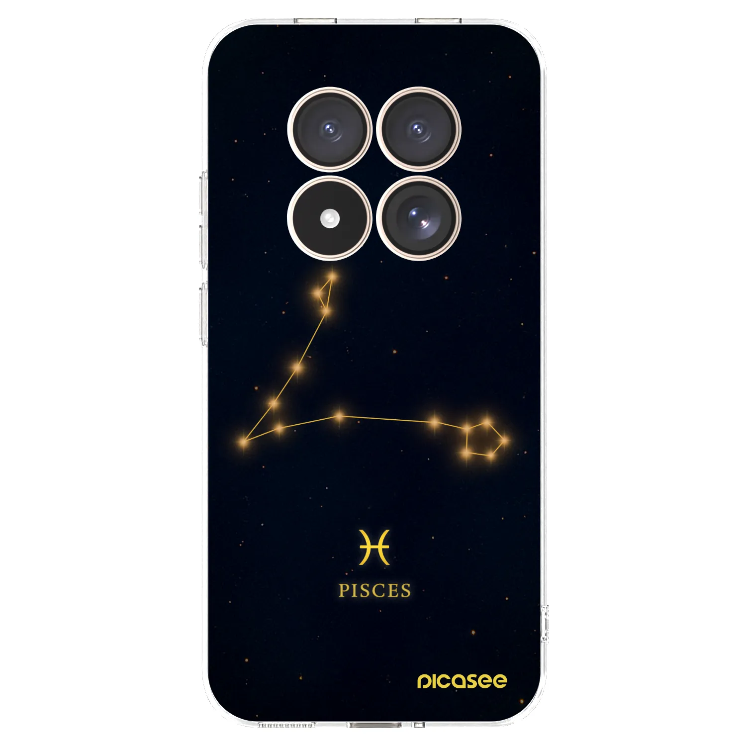 Picasee silikonowe przeźroczyste etui na Xiaomi Redmi Note 15 Pro 4G - PISCES
