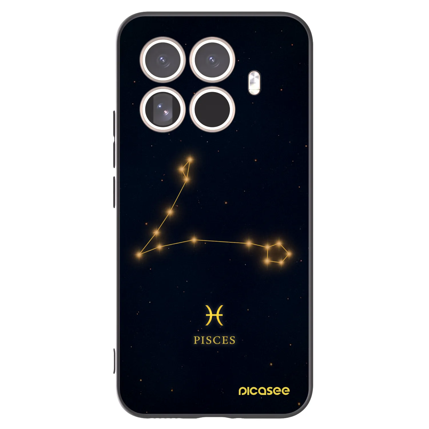 Picasee silikonowe czarne etui na Xiaomi 15T Pro - PISCES