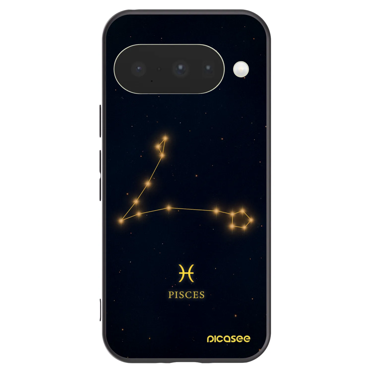 Picasee silikonowe czarne etui na Google Pixel 10 - PISCES