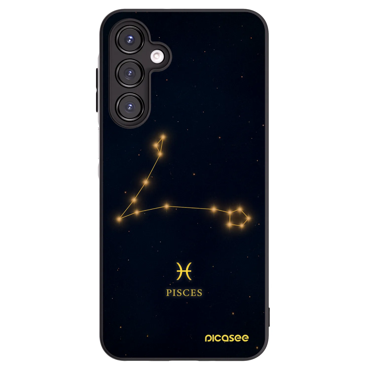 Picasee silikonowe czarne etui na Samsung Galaxy A16 4G - PISCES