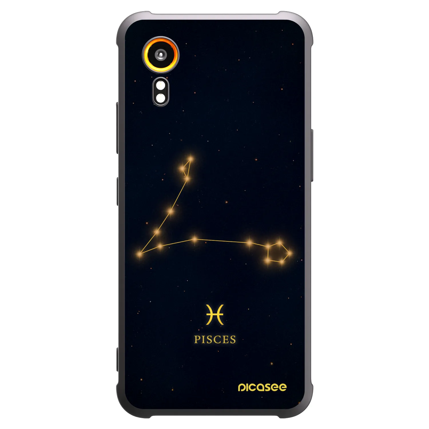 Picasee silikonowe czarne etui na Samsung Galaxy Xcover 7 - PISCES