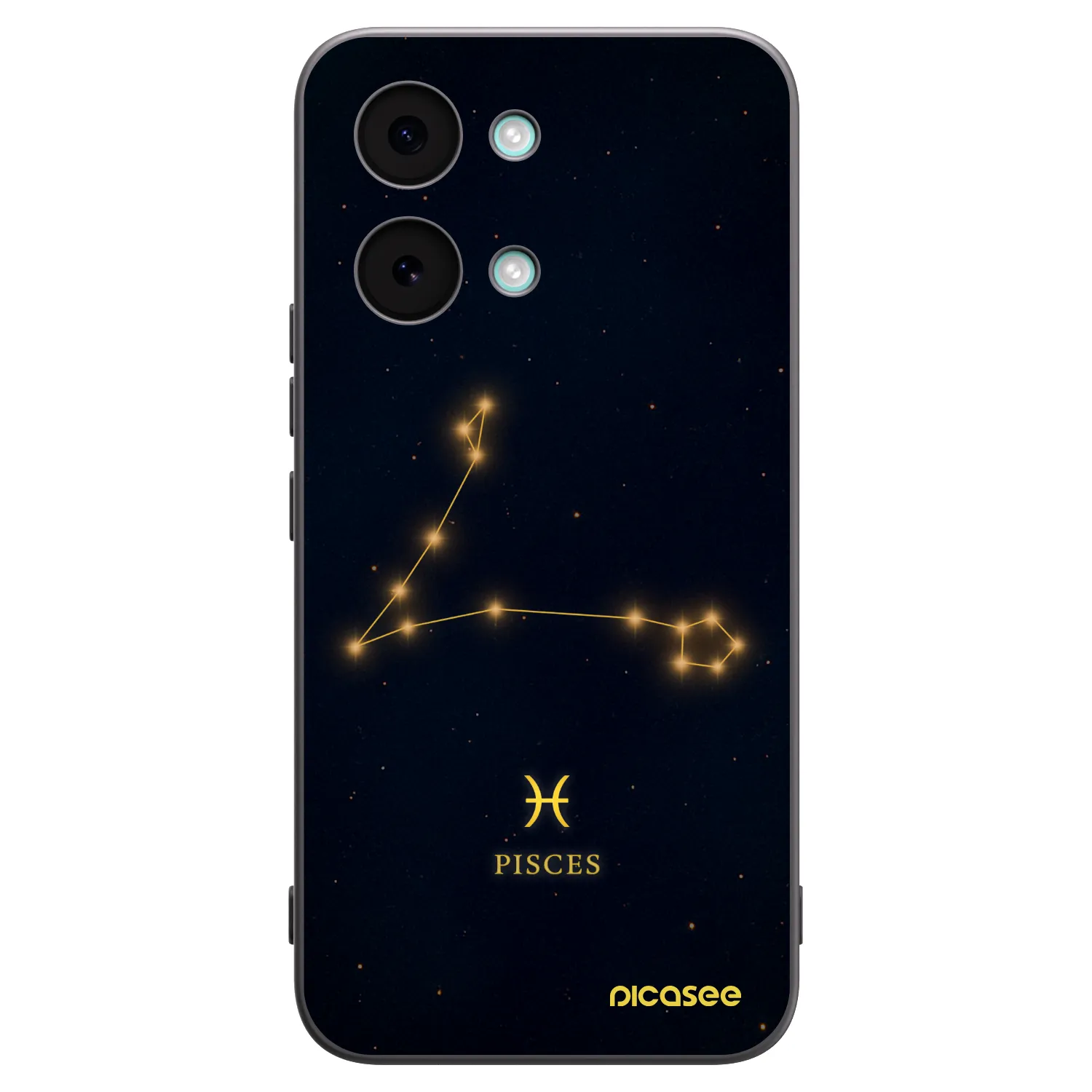 Picasee silikonowe czarne etui na Xiaomi Poco X8 Pro Max - PISCES