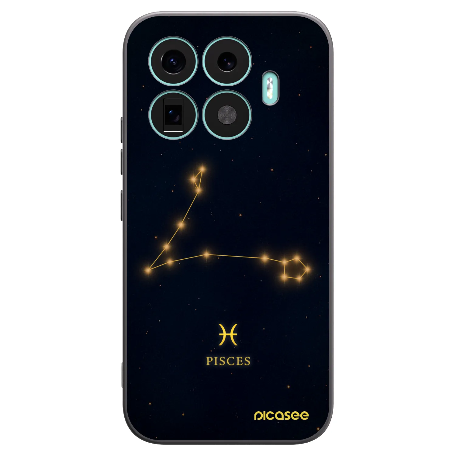 Picasee silikonowe czarne etui na Xiaomi 17T - PISCES