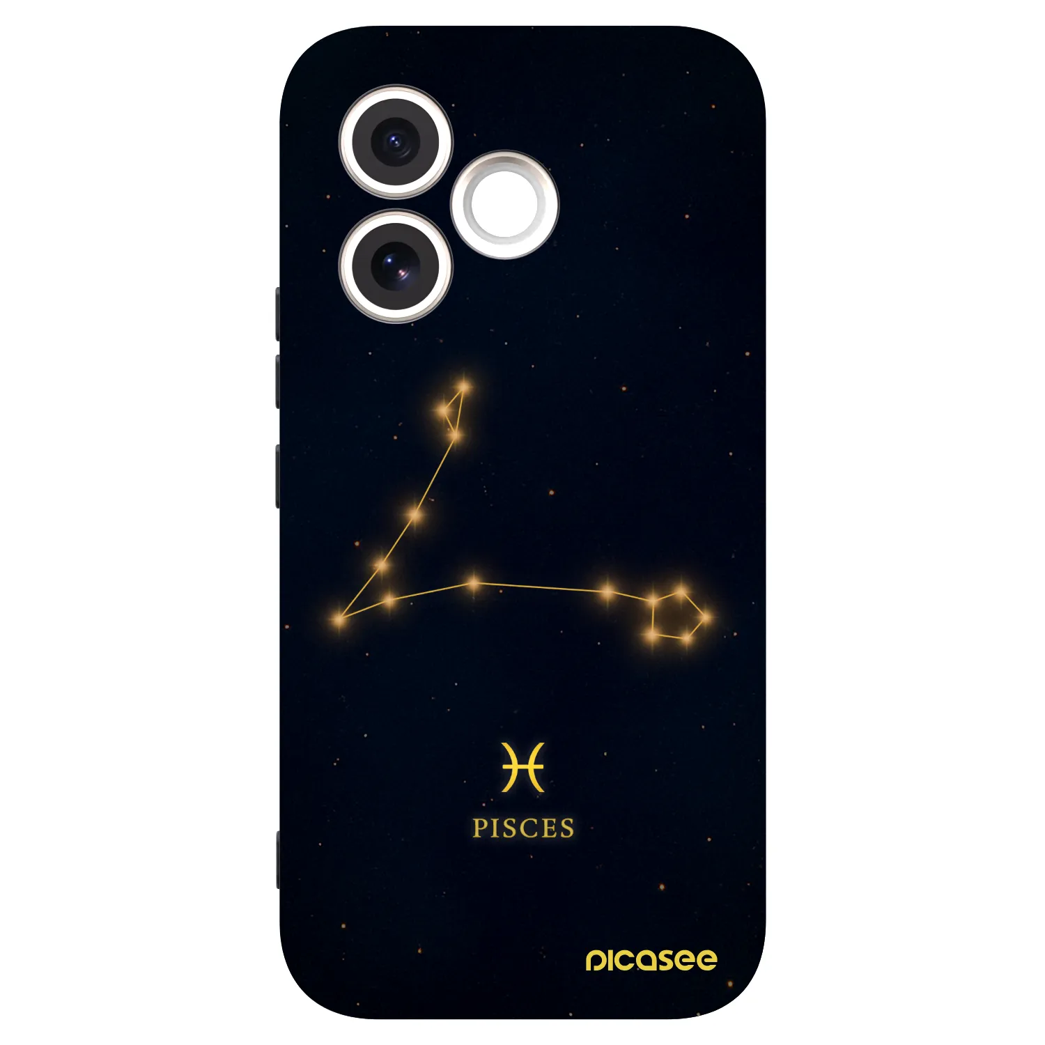 Picasee silikonowe czarne etui na Honor 600 Lite - PISCES
