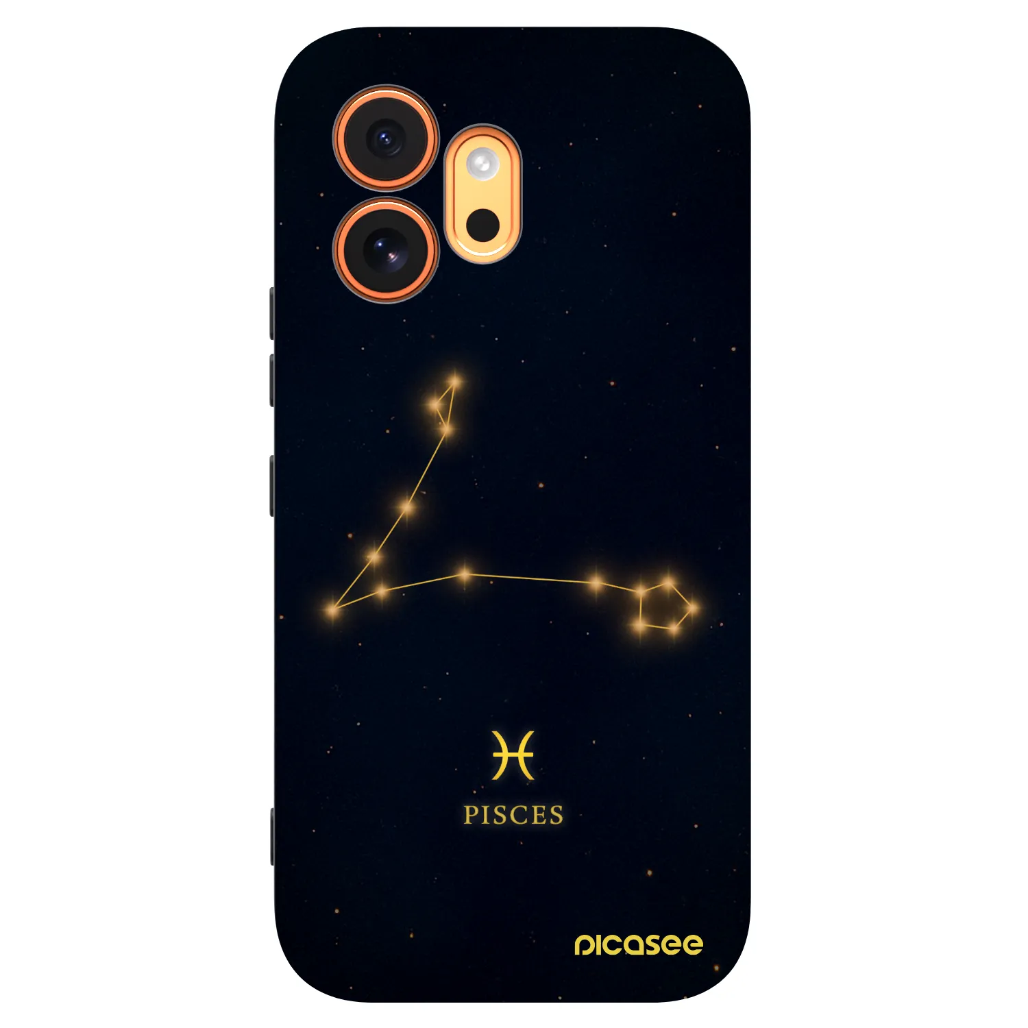 Picasee silikonowe czarne etui na Honor 600 - PISCES