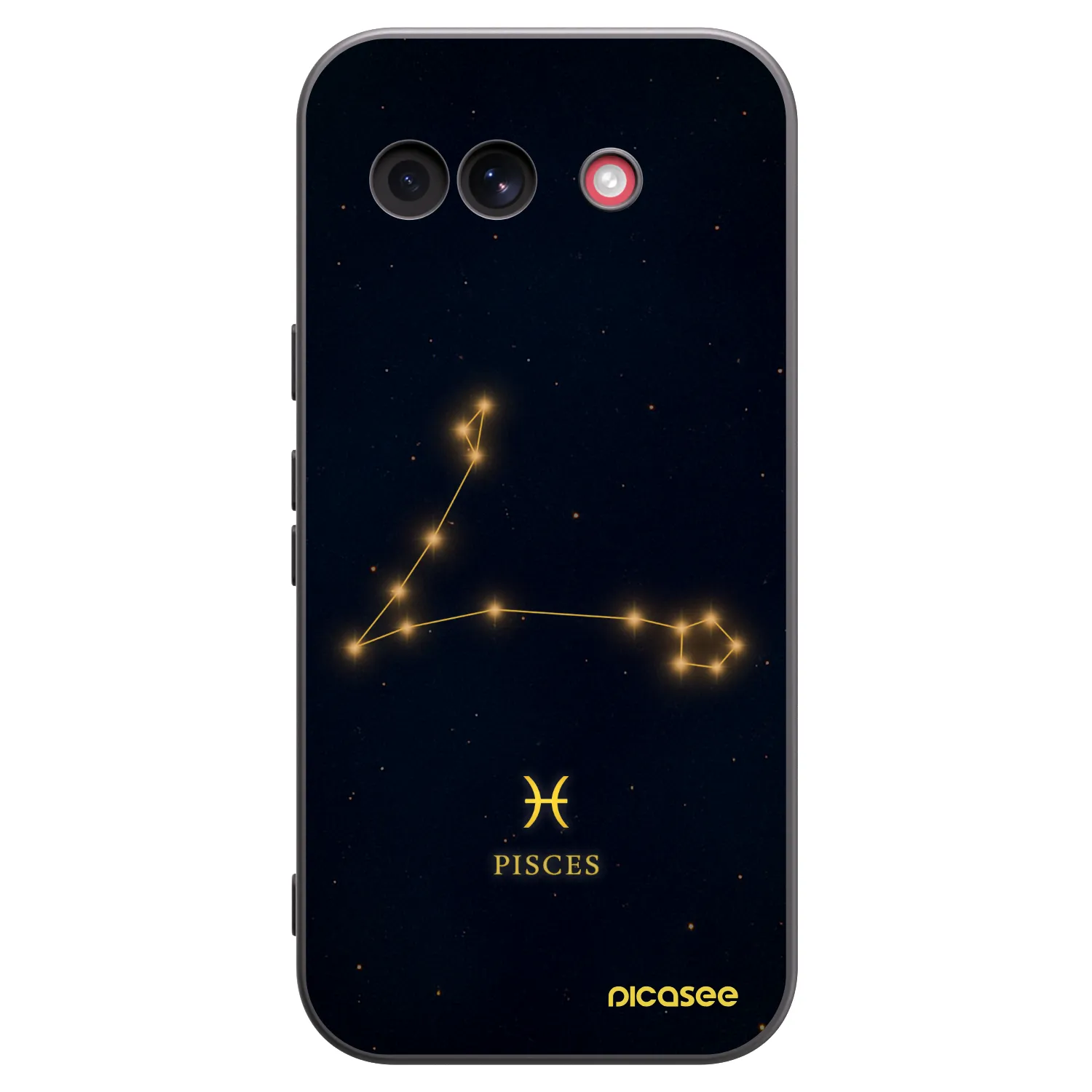 Picasee silikonowe czarne etui na Google Pixel 10a - PISCES
