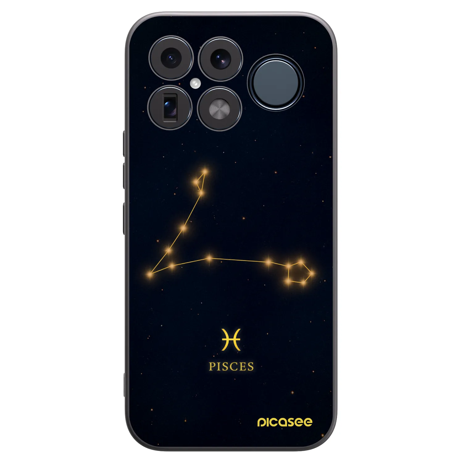 Picasee silikonowe czarne etui na Xiaomi Poco F8 Ultra - PISCES