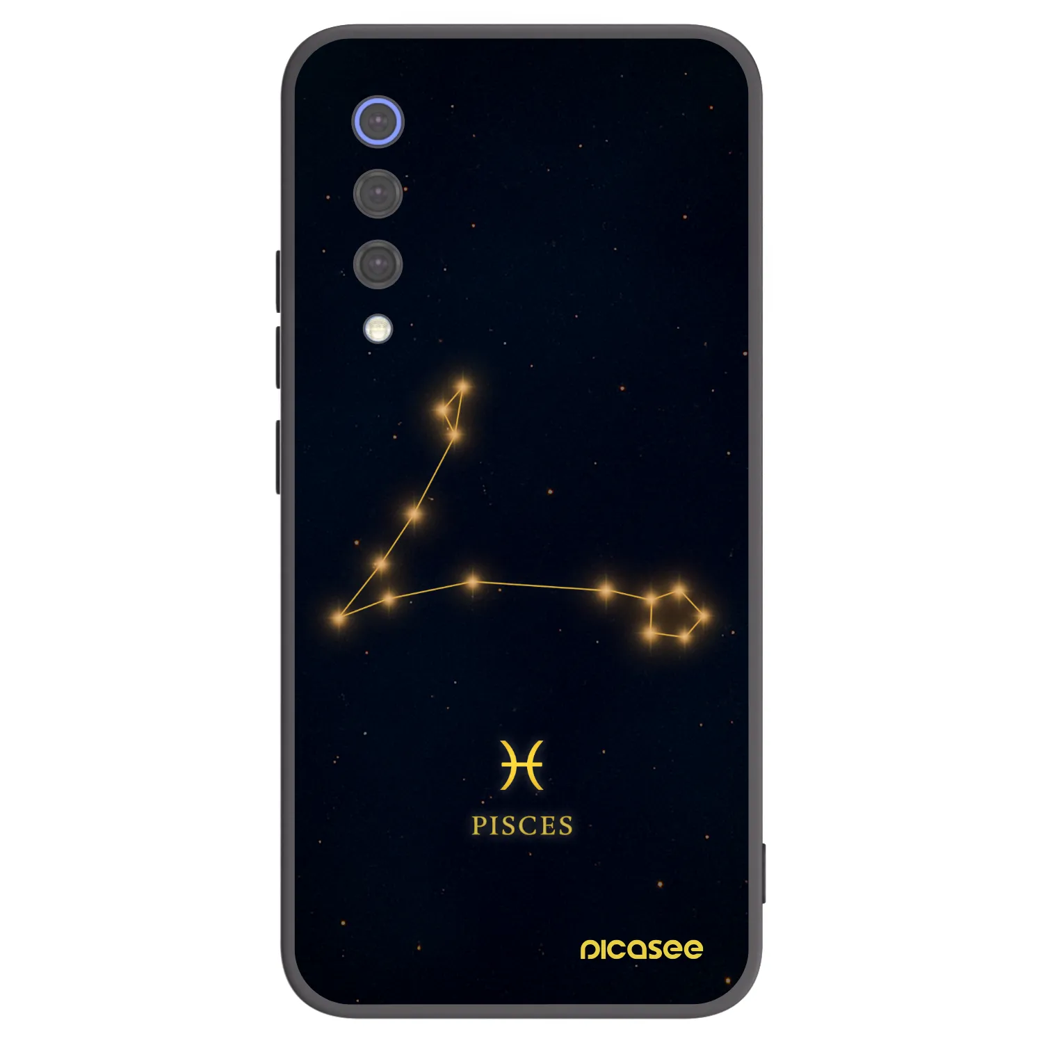 Picasee silikonowe czarne etui na Xiaomi Mi 9 SE - PISCES