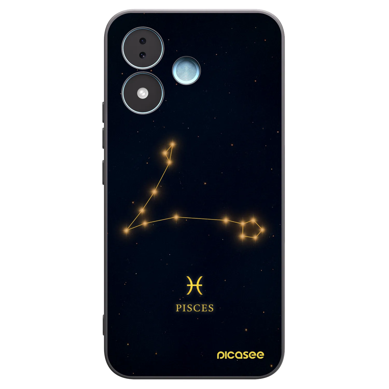 Picasee silikonowe czarne etui na Xiaomi Redmi Note 17 5G - PISCES
