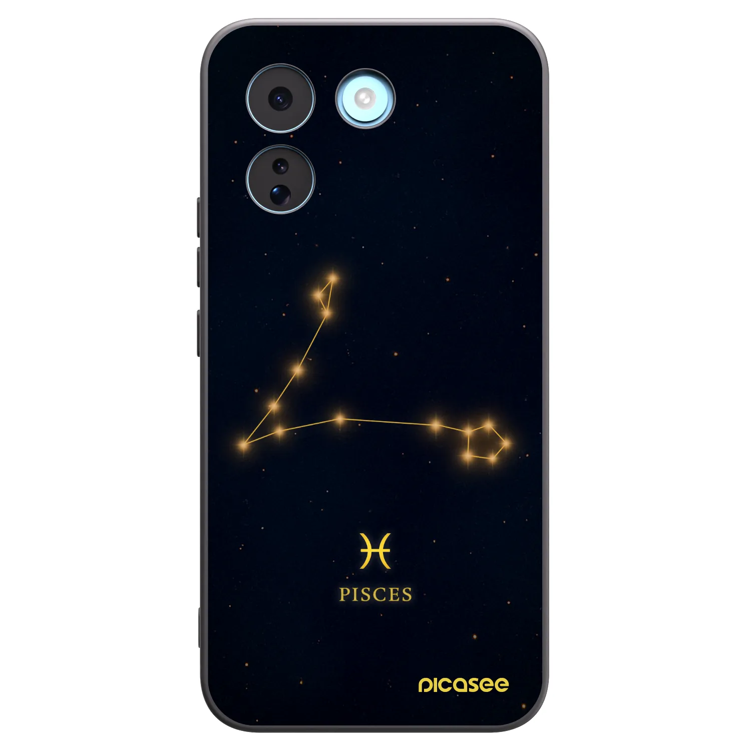 Picasee silikonowe czarne etui na Xiaomi Redmi Note 17 Pro MAX 5G - PISCES