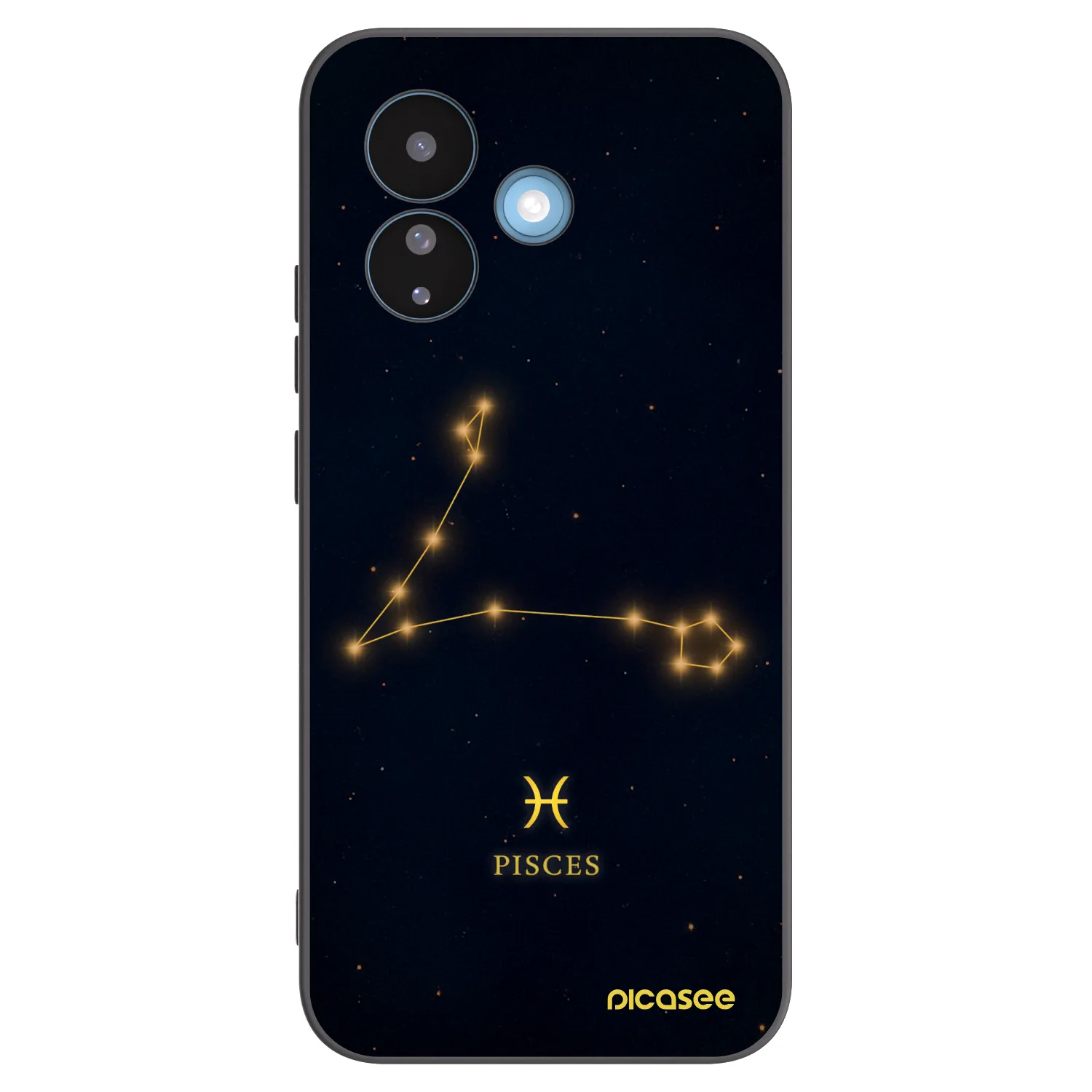 Picasee silikonowe czarne etui na Xiaomi Redmi Note 17 Pro 5G - PISCES