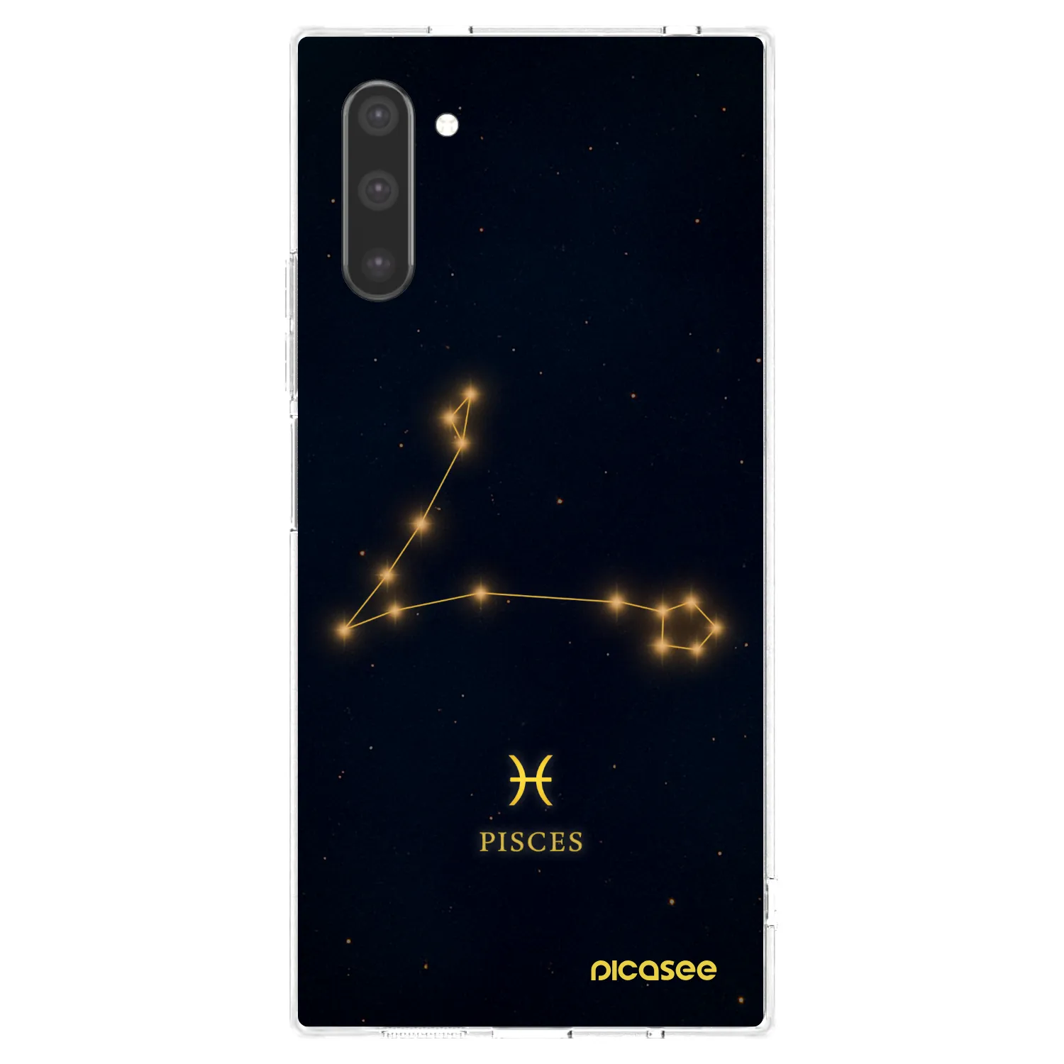 Picasee silikonowe przeźroczyste etui na Samsung Galaxy Note 10 N970F - PISCES