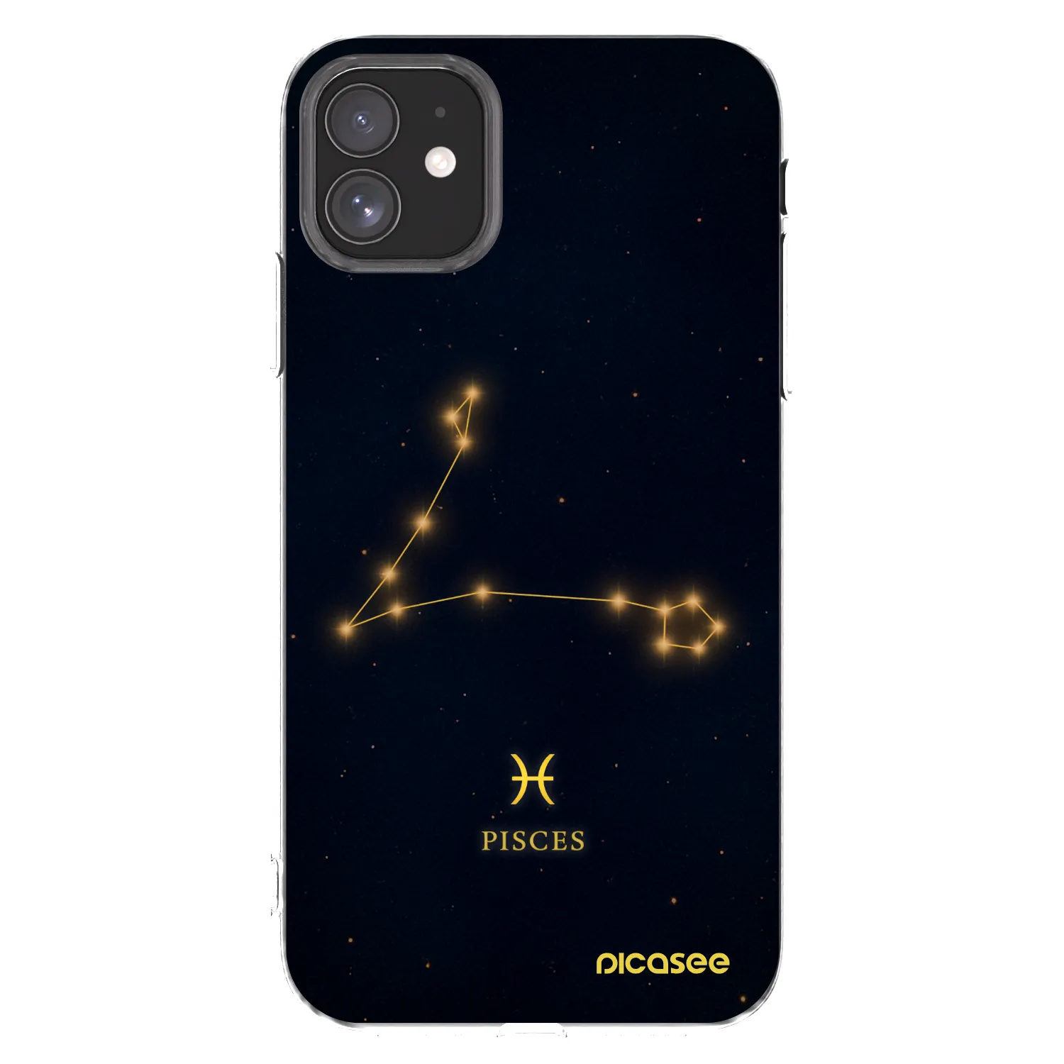 Picasee silikonowe przeźroczyste etui na Apple iPhone 11 - PISCES