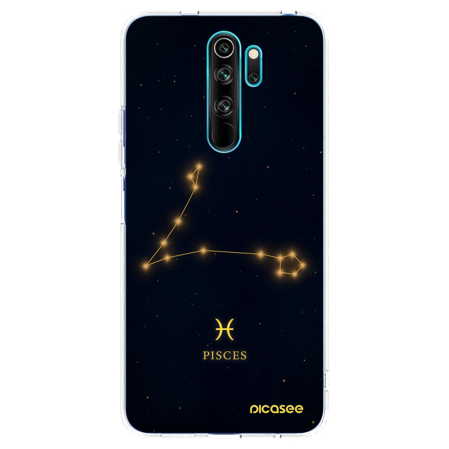 Picasee silikonowe przeźroczyste etui na Xiaomi Redmi Note 8 Pro - PISCES