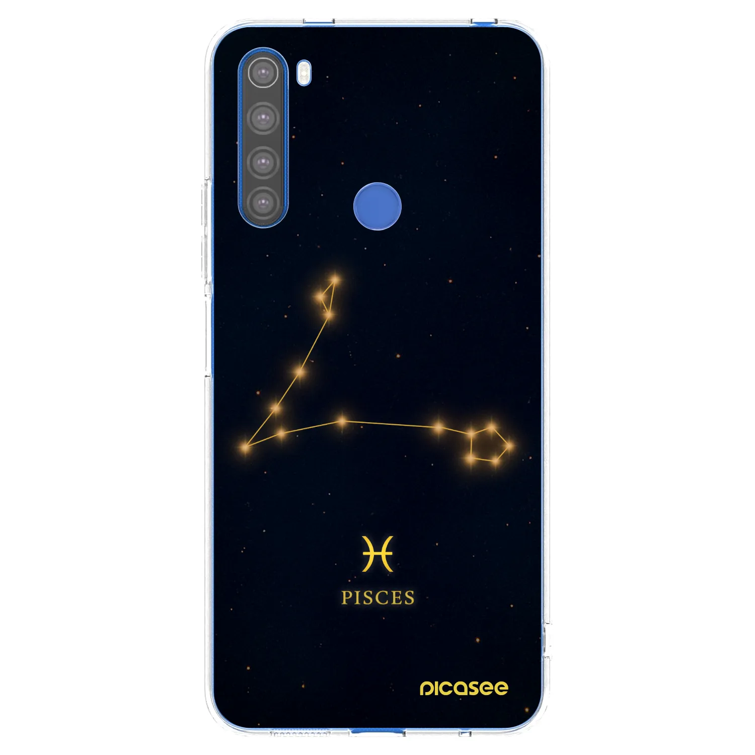 Picasee silikonowe przeźroczyste etui na Xiaomi Redmi Note 8T - PISCES