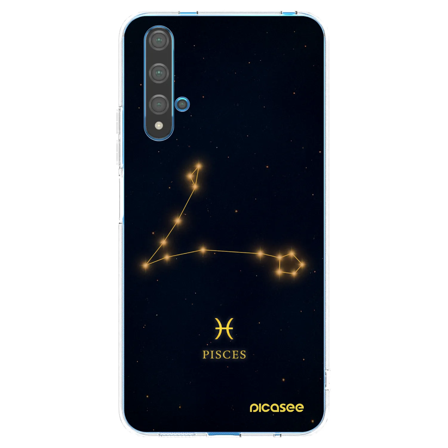Picasee silikonowe przeźroczyste etui na Huawei Nova 5T - PISCES