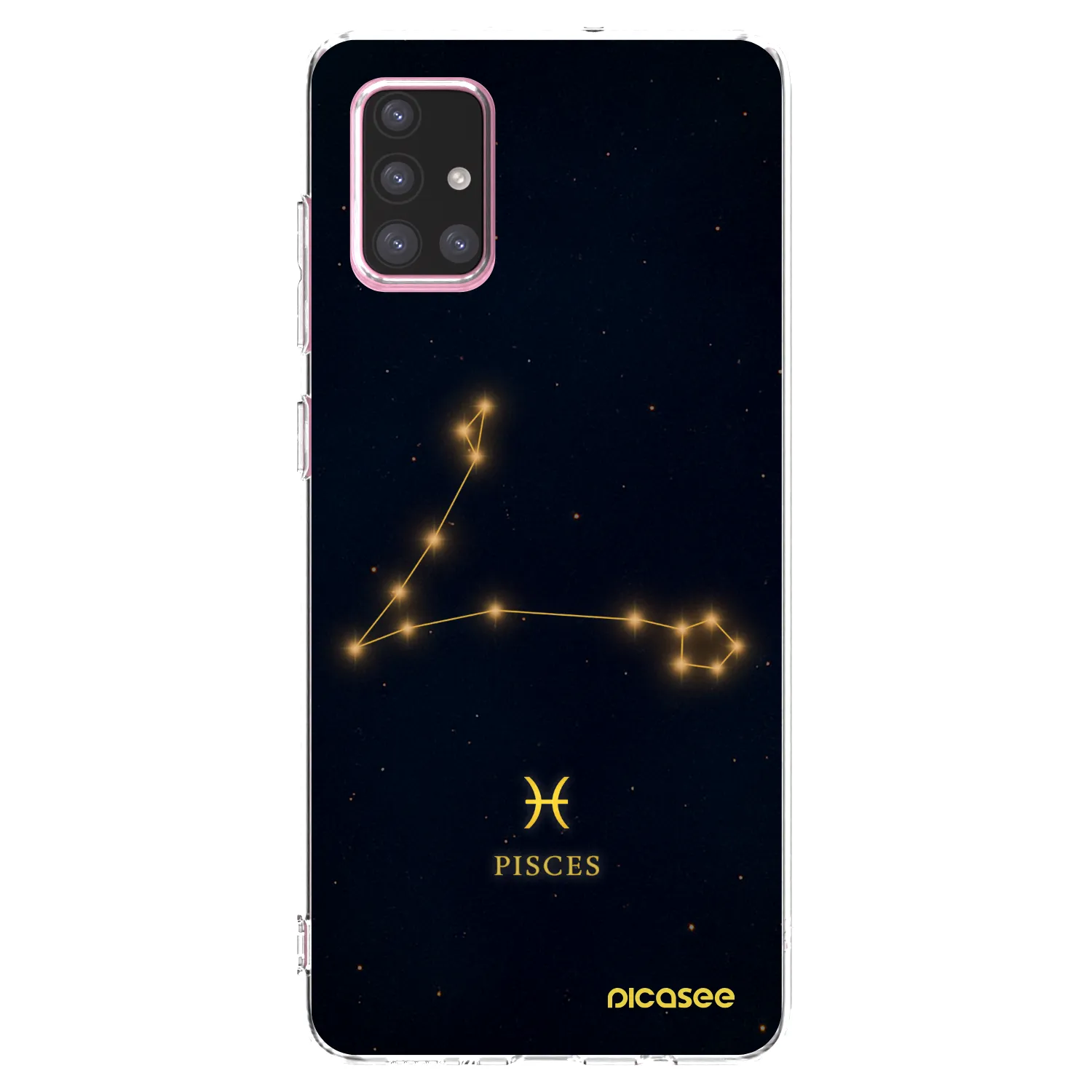 Picasee silikonowe przeźroczyste etui na Samsung Galaxy A71 A715F - PISCES