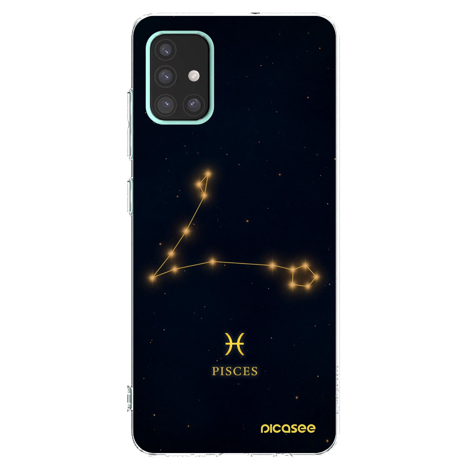 Picasee silikonowe przeźroczyste etui na Samsung Galaxy A51 A515F - PISCES