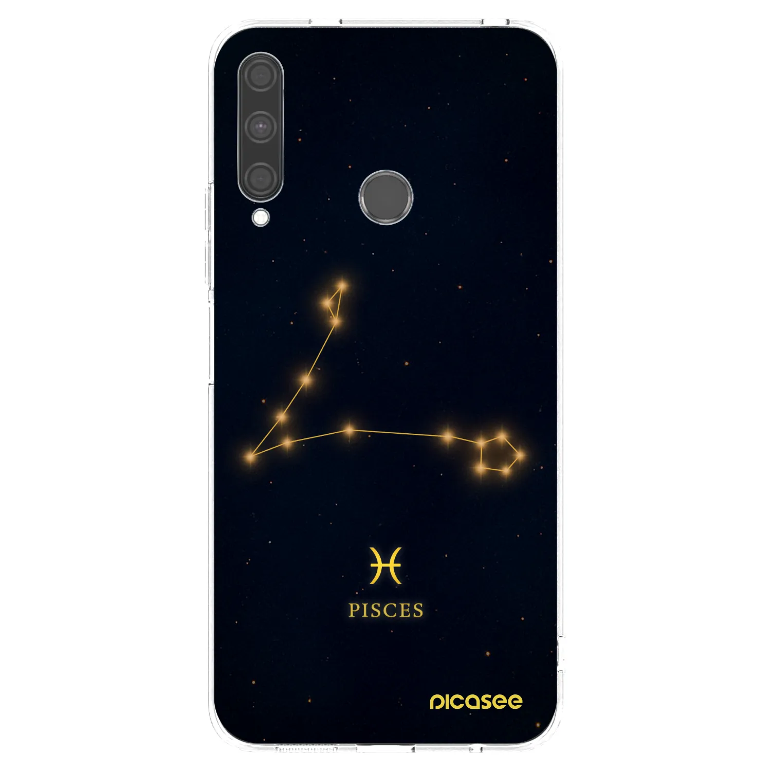 Picasee silikonowe przeźroczyste etui na Huawei P40 Lite E - PISCES