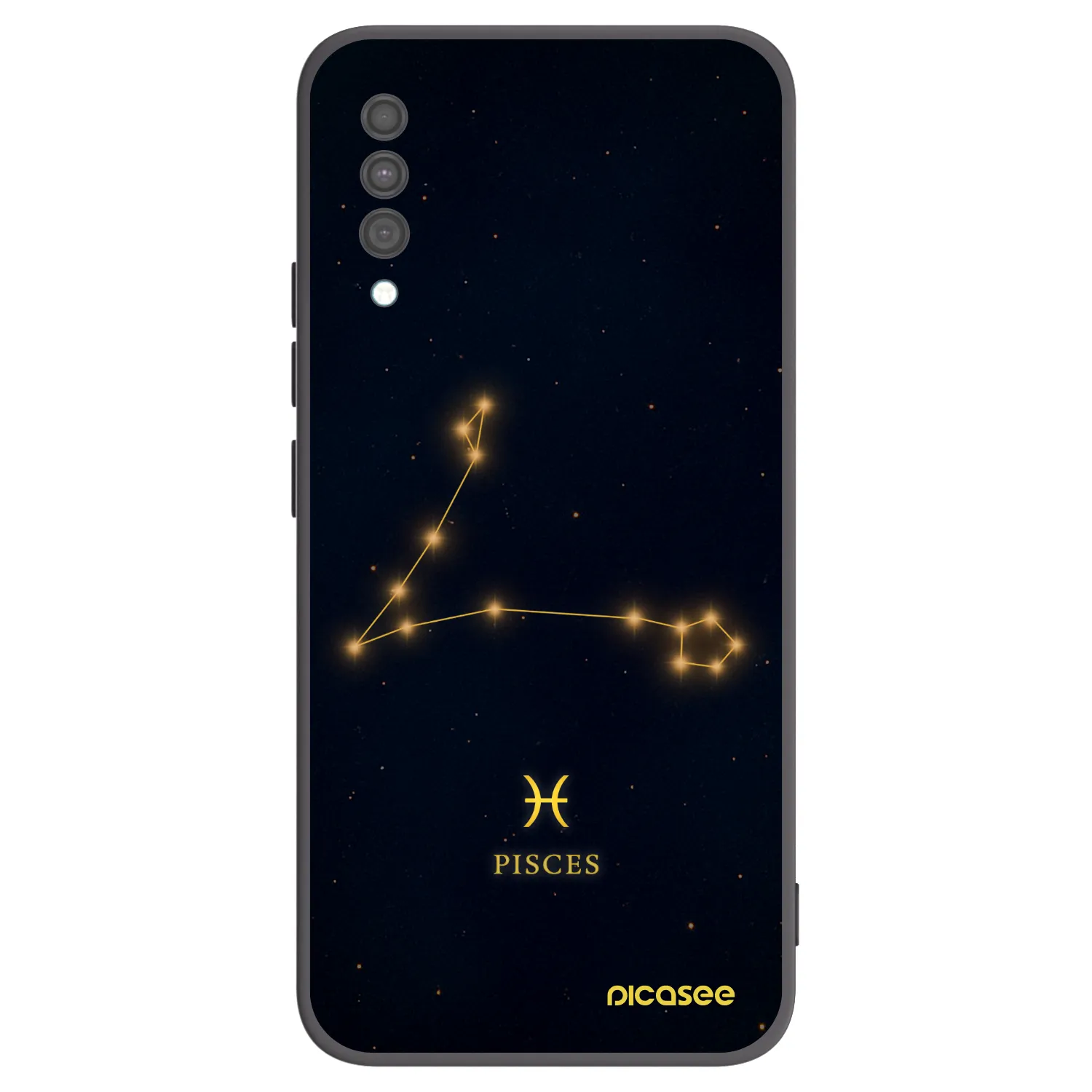 Picasee silikonowe czarne etui na Samsung Galaxy A30s A307F - PISCES
