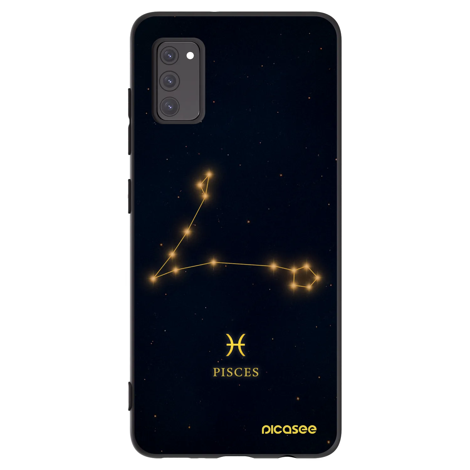 Picasee silikonowe czarne etui na Samsung Galaxy A41 A415F - PISCES