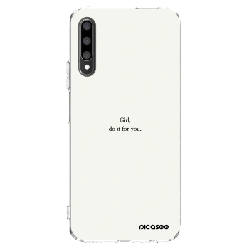 Picasee silikonowe przeźroczyste etui na Honor 9X Pro - Girl, do it for you