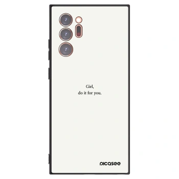 Picasee silikonowe czarne etui na Samsung Galaxy Note 20 Ultra - Girl, do it for you