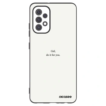Picasee silikonowe czarne etui na Samsung Galaxy A32 5G A326B - Girl, do it for you