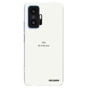 Picasee silikonowe przeźroczyste etui na Xiaomi 11T Pro - Girl, do it for you