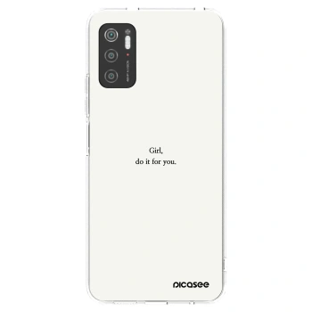 Picasee silikonowe przeźroczyste etui na Xiaomi Poco M3 Pro 5G - Girl, do it for you