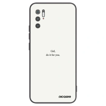 Picasee silikonowe czarne etui na Xiaomi Poco M3 Pro 5G - Girl, do it for you