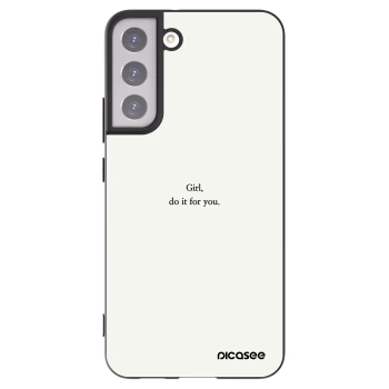 Picasee silikonowe czarne etui na Samsung Galaxy S22+ 5G - Girl, do it for you