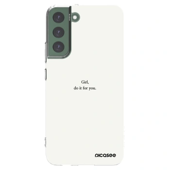 Picasee silikonowe przeźroczyste etui na Samsung Galaxy S22+ 5G - Girl, do it for you