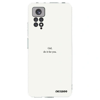 Picasee silikonowe przeźroczyste etui na Xiaomi Redmi Note 11S 4G - Girl, do it for you