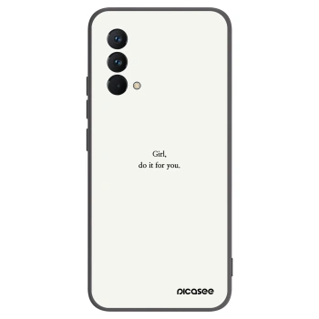 Picasee silikonowe czarne etui na Realme GT Master Edition 5G - Girl, do it for you