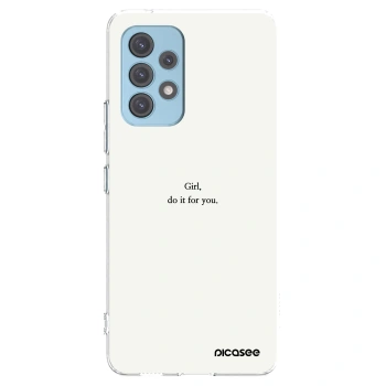 Picasee silikonowe przeźroczyste etui na Samsung Galaxy A53 5G A536 - Girl, do it for you