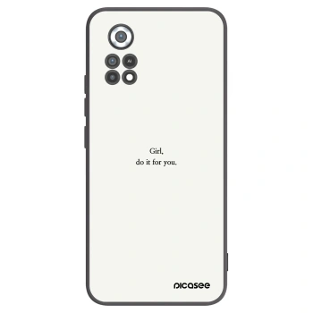 Picasee silikonowe czarne etui na Xiaomi Poco X4 Pro 5G - Girl, do it for you