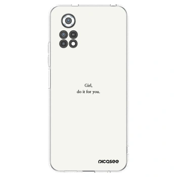 Picasee silikonowe przeźroczyste etui na Xiaomi Poco X4 Pro 5G - Girl, do it for you