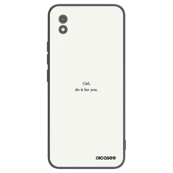 Picasee silikonowe czarne etui na Realme C11 (2021) - Girl, do it for you