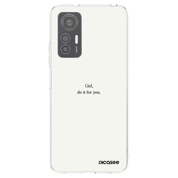 Picasee silikonowe przeźroczyste etui na Xiaomi 12 Lite - Girl, do it for you