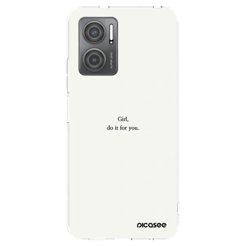 Picasee silikonowe przeźroczyste etui na Xiaomi Redmi 10 5G - Girl, do it for you