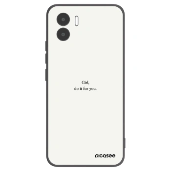 Picasee silikonowe czarne etui na Xiaomi Redmi A1 - Girl, do it for you