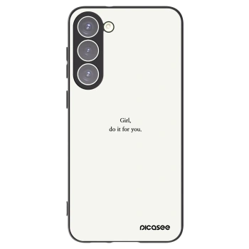 Picasee silikonowe czarne etui na Samsung Galaxy S23+ 5G - Girl, do it for you