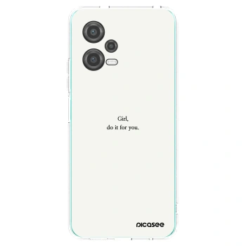 Picasee silikonowe przeźroczyste etui na Xiaomi Poco X5 - Girl, do it for you