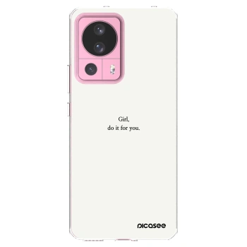 Picasee silikonowe przeźroczyste etui na Xiaomi 13 Lite - Girl, do it for you