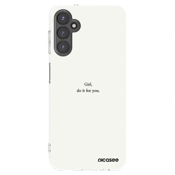 Picasee silikonowe przeźroczyste etui na Samsung Galaxy A14 5G A146P - Girl, do it for you