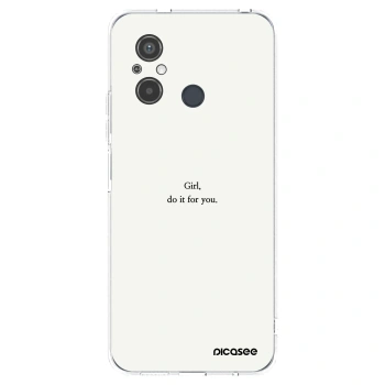 Picasee silikonowe przeźroczyste etui na Xiaomi Redmi 12C - Girl, do it for you