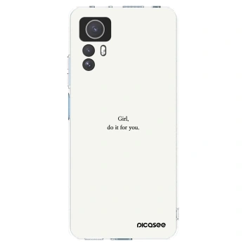 Picasee silikonowe przeźroczyste etui na Xiaomi Redmi Note 12S - Girl, do it for you
